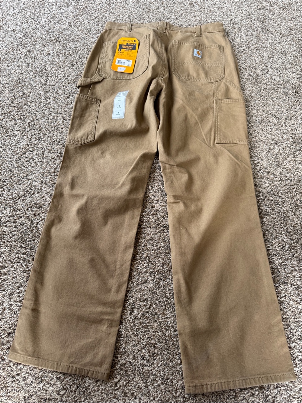 NWT Carhartt Rugged Flex Loose Fit Canvas  Straight Leg Work Pants Size 8 Reg.